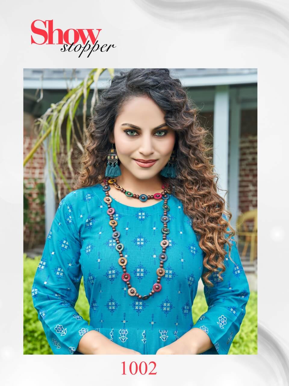 Hirwa Sunshine 1 Rayon Printed Ethnic Wear Long Anarkali Kurti Latest Collection